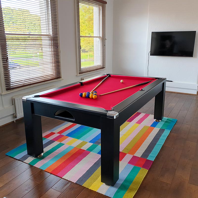 Signature Warwick Pool Dining Table in red